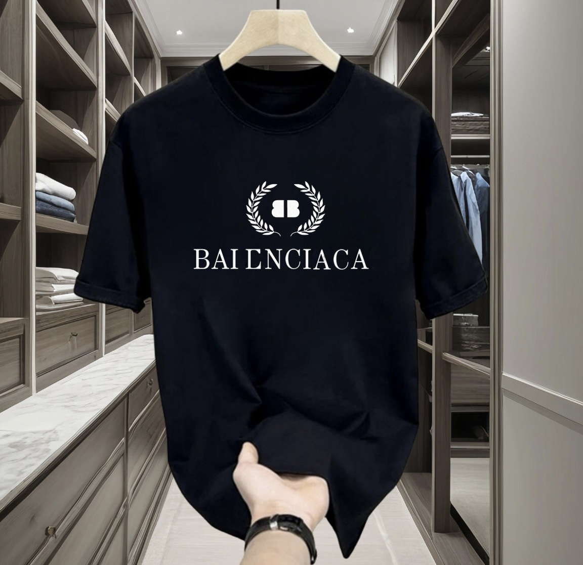 Summer new high-quality designer and women's casual cotton fashion letters short sleeve men's T-shirt