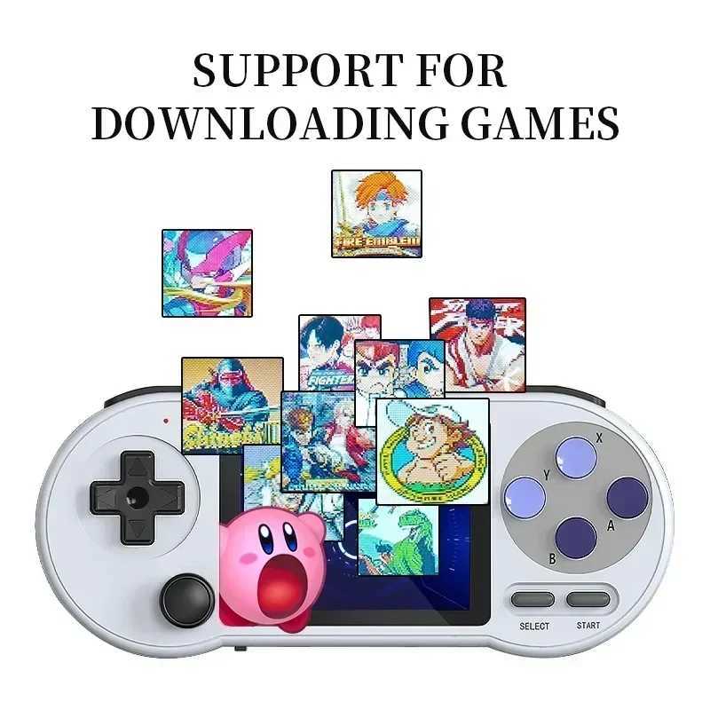 3 inch IPS Handheld Game Console Player Mini Portable Game Console Built in 6000 Games Retro port For AV OutputXJ250211