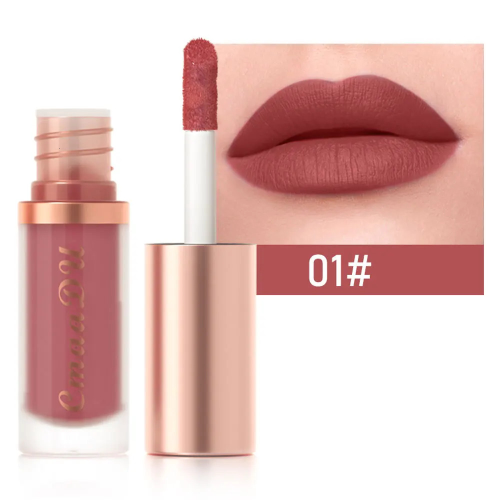 1pcs Waterproof Matte Velvet Lip Glaze Moisturizing Long Lasting Non-stick Cup Not Easy To Fade Lip Gloss Lipstick Makeup 250113