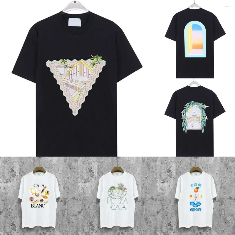 Men's T Shirts Mens Tennis Club Icon Cotton Designer Shirt Tops Pattern Classic Breathable Man Tees