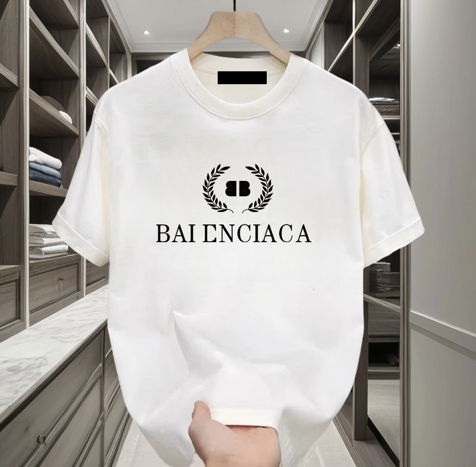 Summer new high-quality designer and womens casual cotton fashion letters short sleeve mens T-shirt