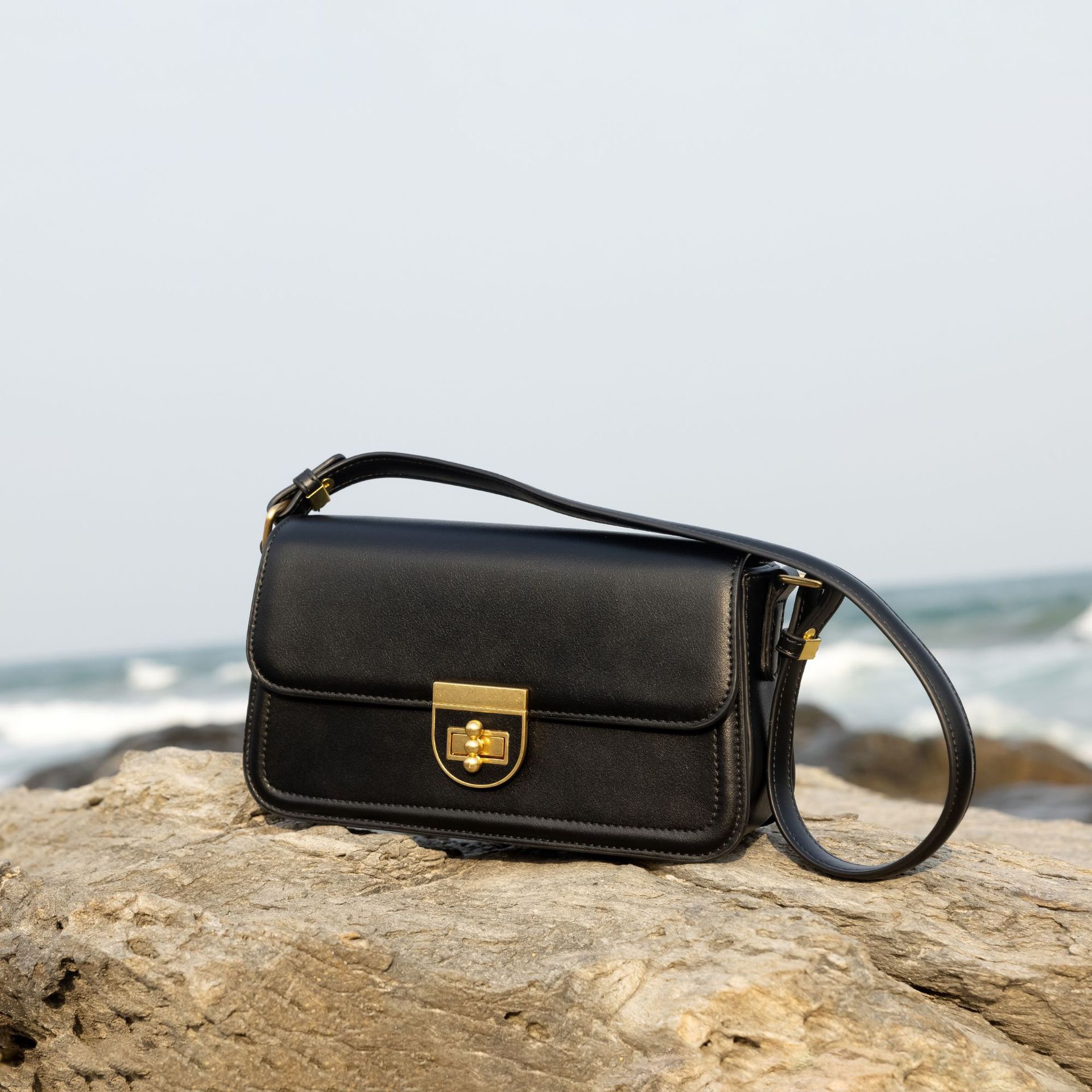 Spring Leather Small Square Fashion Edition Handbag High Quality Womens Shoulder Cross Body Bag 240830