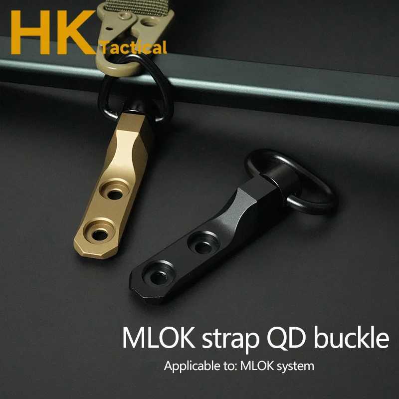 Tactical CNC KAC M-LOK QD Sling Mount Quick Detach QD .25 Inch Sling Swivels Buckle For MLOK Rail Straps Attachment AccessoriesW250211
