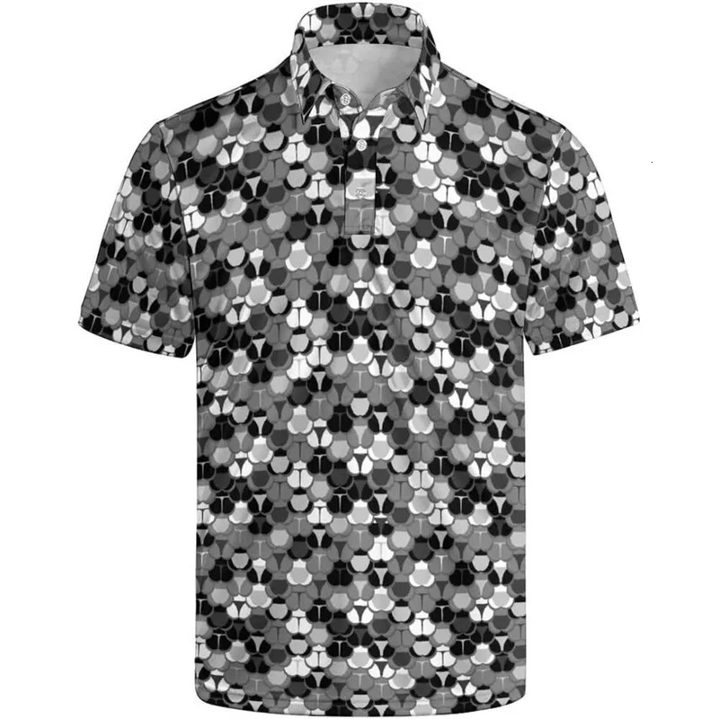 Funny 3d Print Polo Shirts For Men Women 80s Retro Fun Pattern Golf Shirts Trendy Cool Unisex Summer Hawaiian Short Sleeve Tops 250210