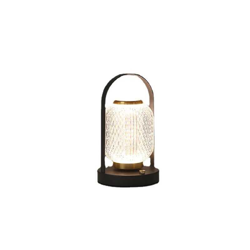 Metal Table Lamp Retro Creative Portable Night Light Ins Bar Counter Bedroom Living Room Bedside Atmosphere Small Night Lamp Z250211