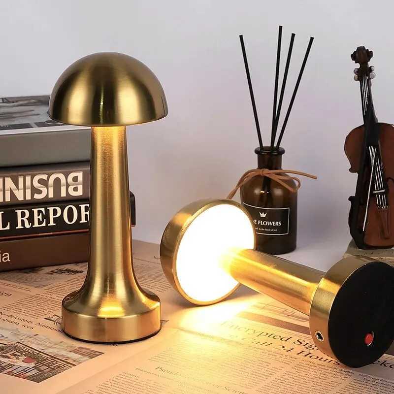 LED Table Light 3 Color Retro Coffee Table Lamp Touch Bar Desktop Decorative Lamp Sensor Rechargeable Night Light For Bedroom Z250211