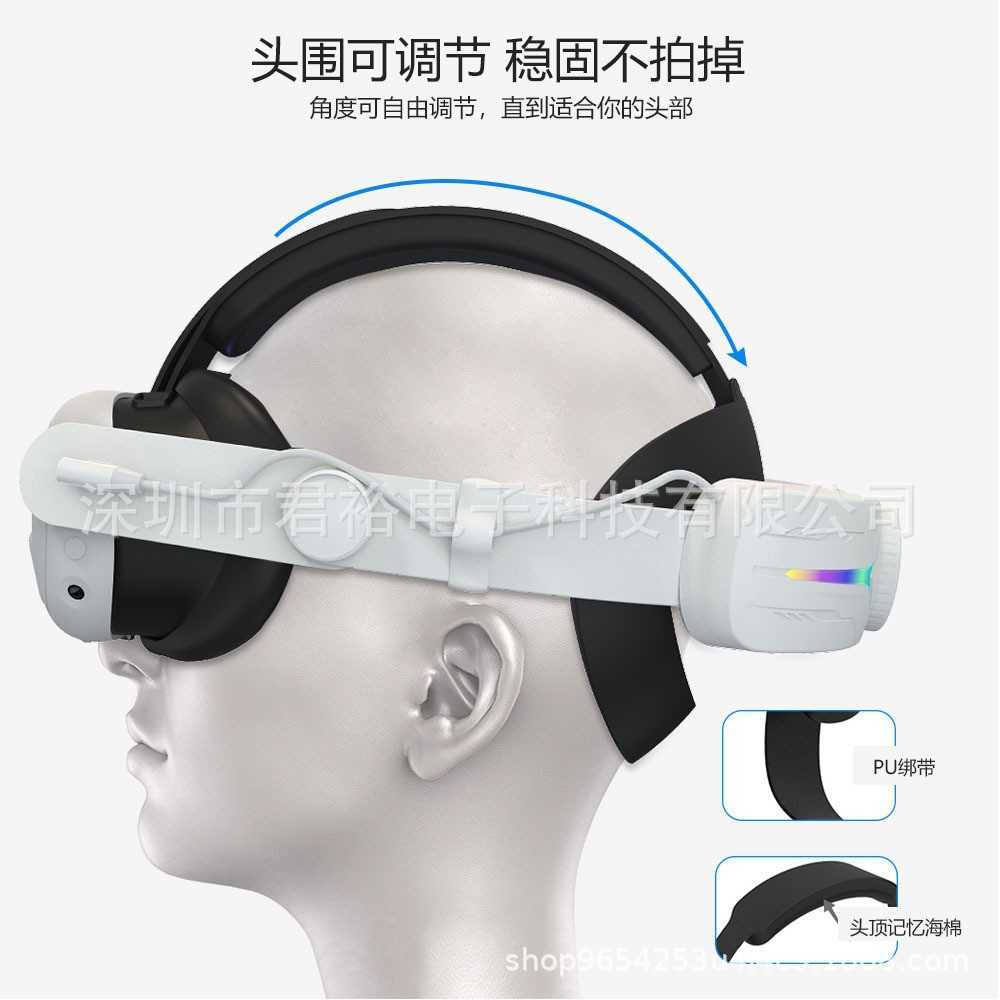 VR/AR Devices New Meta Quest 3 Head mounted RGB Electric Competition VR Head mounted 8000mAh Quest 3 Head mounted VR Accessories z250211
