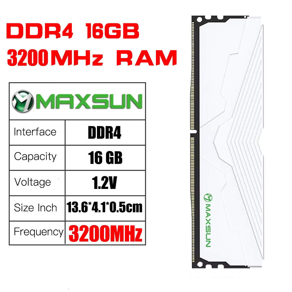 MAXSUN B550M with Ryzen 7 5700X CPU Memory DDR4 32GB (16GB*2) 3200MHz Motherboard Kit Desktop Computer Gaming AMD Mainboard Set