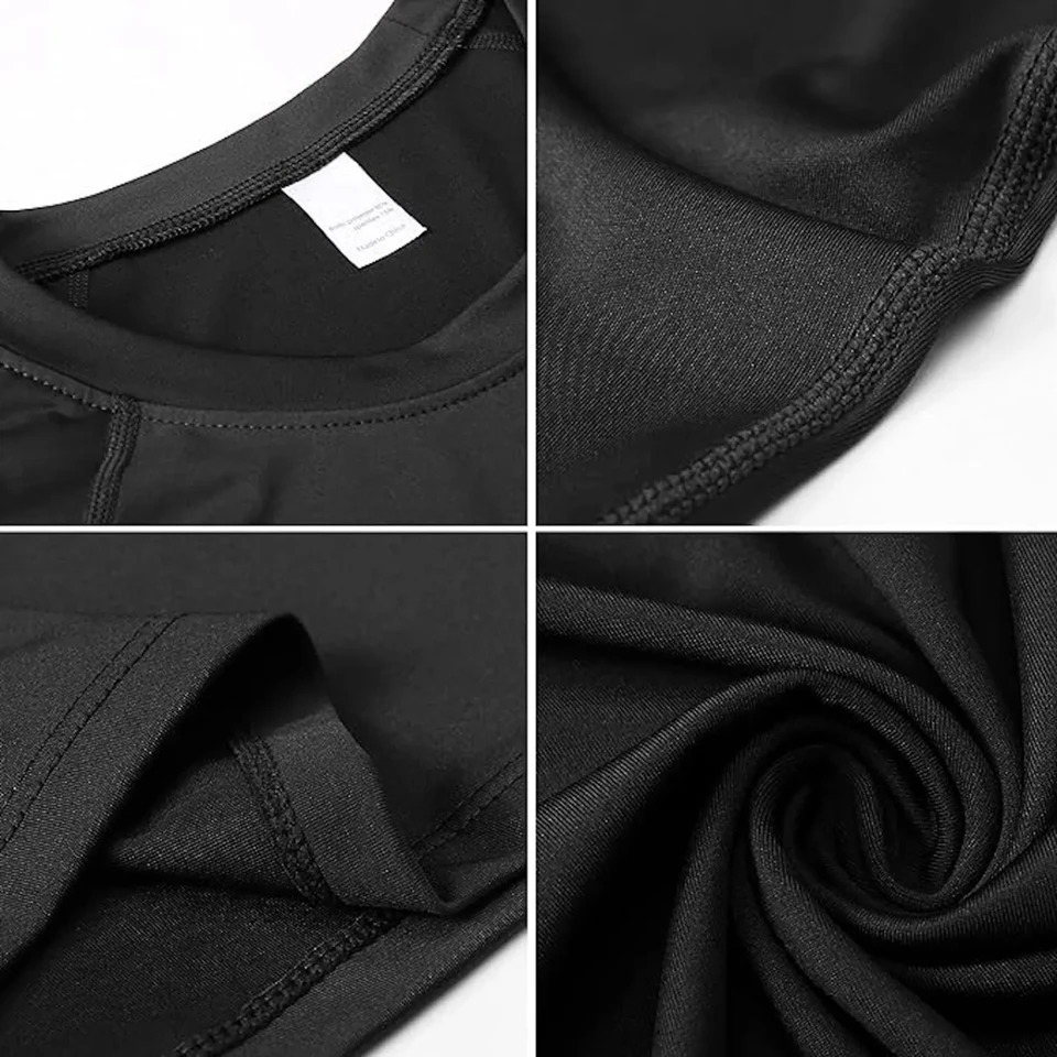 2 Pack Mens Compression Shirts Long Sleeve Athletic Workout Tops Base Layer Quick Dry Sports TShirt Golf women 250211wtt - view 6