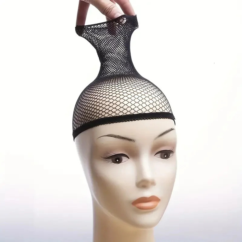 5 PiecesPackage High Quality Stretchable Elastic Hair Nets Open Ends Mesh Net Wig Caps for Hair Styling 250113