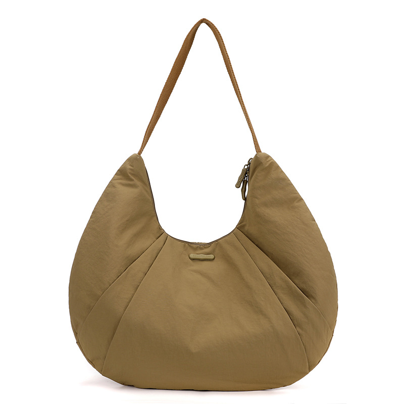 New Korean women's crescent bag croissant single shoulder sports fitness dumpling bag 2025