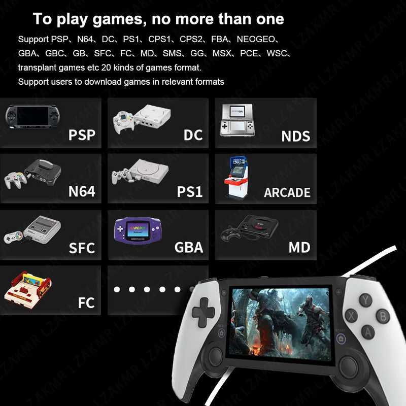 M25 Handheld Game Player Portable Retro Gaming Console 4.3 Sn 256G 70000+ Games for PSP N64 Play Anytime AnywhereXJ250211