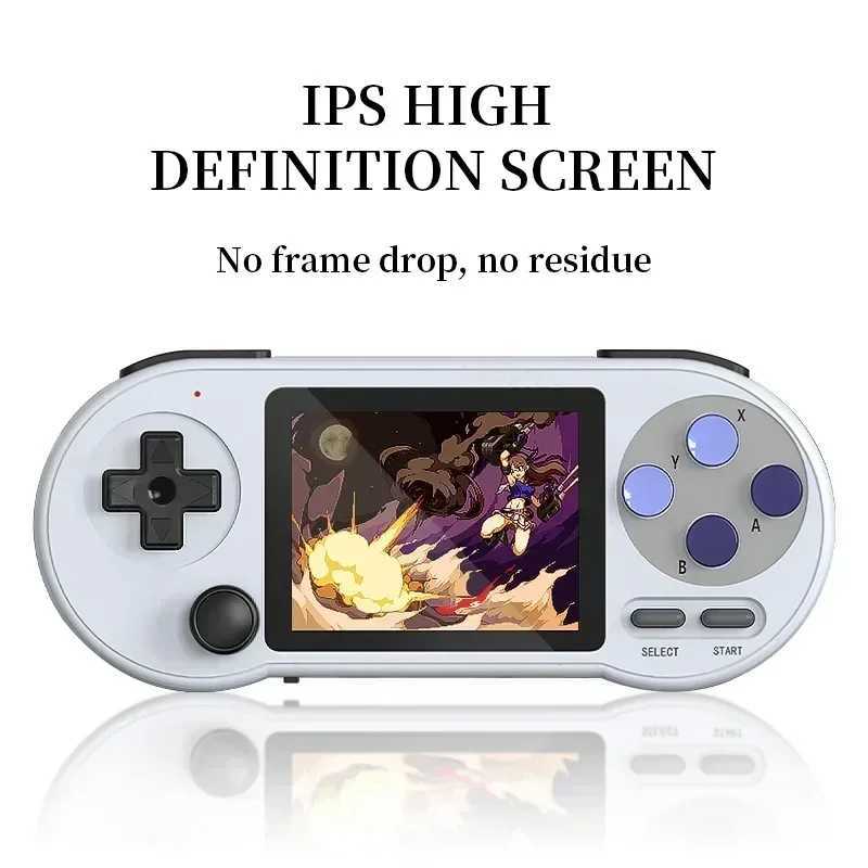 3 inch IPS Handheld Game Console Player Mini Portable Game Console Built in 6000 Games Retro port For AV OutputXJ250211