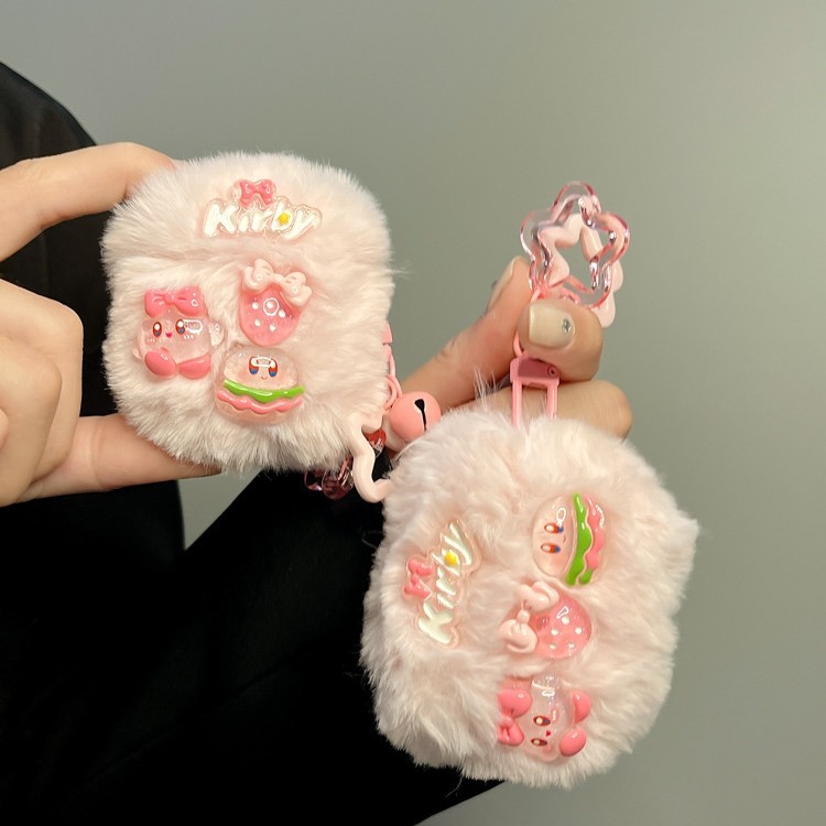 Girl Heart Plush Pink Kirby Suitable Pods4 Pro2 Protective Cover 2 3