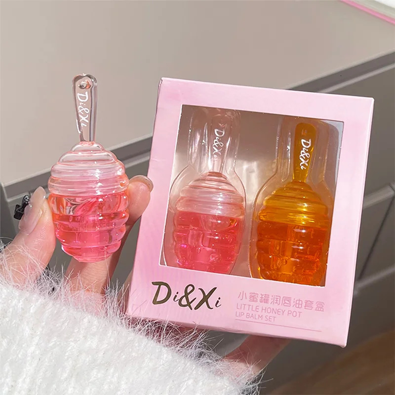 Honeypot lip oil set box Moisturizing hydrating layer mist lipstick all match lip moisturizing lip toot lip gloss parity 250113