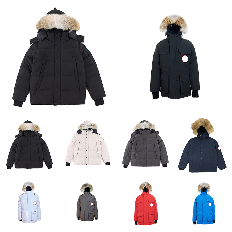 Outdoor Winter Thick Down Jacket Men Women Multi Styles Fur Collar Hooded Puffer Jacket Unisex Designer warm parka High Quality Man Tops