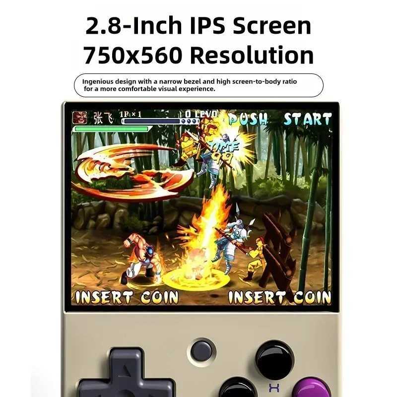 MIYOO Mini V4 Consoles Handheld Game Players 2.8 IPS Sn Linux System Portable Video Game 2000mAh Retro Game Console PSPXJ250211