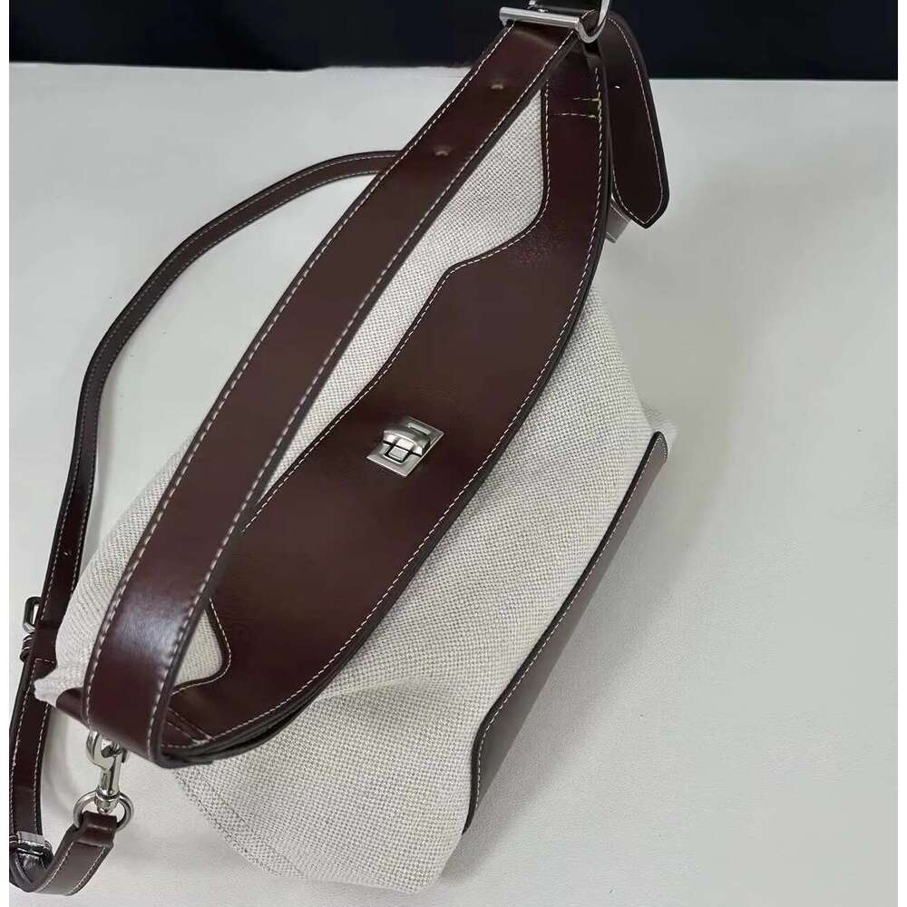 Women's Bags Small niche design color blocking patchwork canvas bag women's bag new fashion trend shoulder bag canvas crossbody women's
