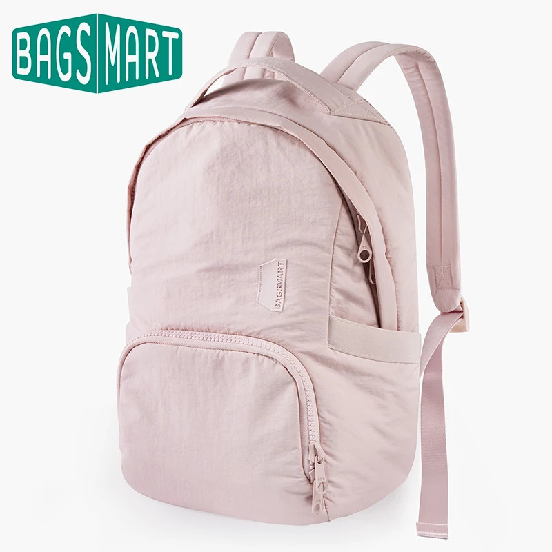BAGSMART Cute Women Backpack Nylon School Bag Anti Theft 13.3 Inch Laptop Backpacks Travel Waterproof Small Kawaii Bag 250207