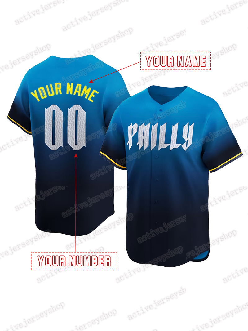 3Harper Baseball Jerseys Nola Wheeler Trea Turner Schwarber Castellanos Custom Men Women Youth