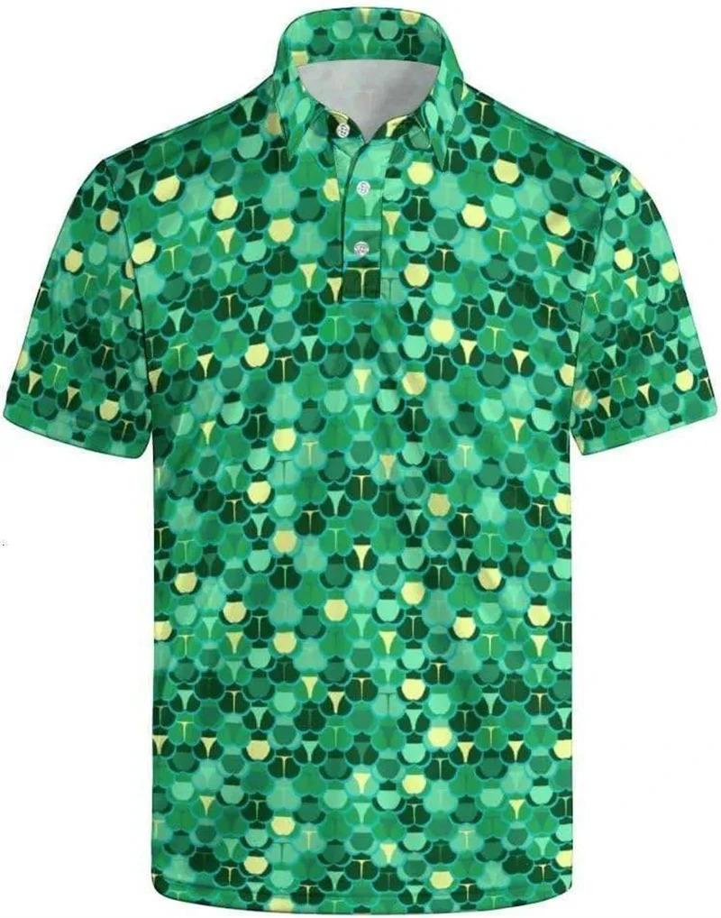 Funny 3d Print Polo Shirts For Men Women 80s Retro Fun Pattern Golf Shirts Trendy Cool Unisex Summer Hawaiian Short Sleeve Tops 250210