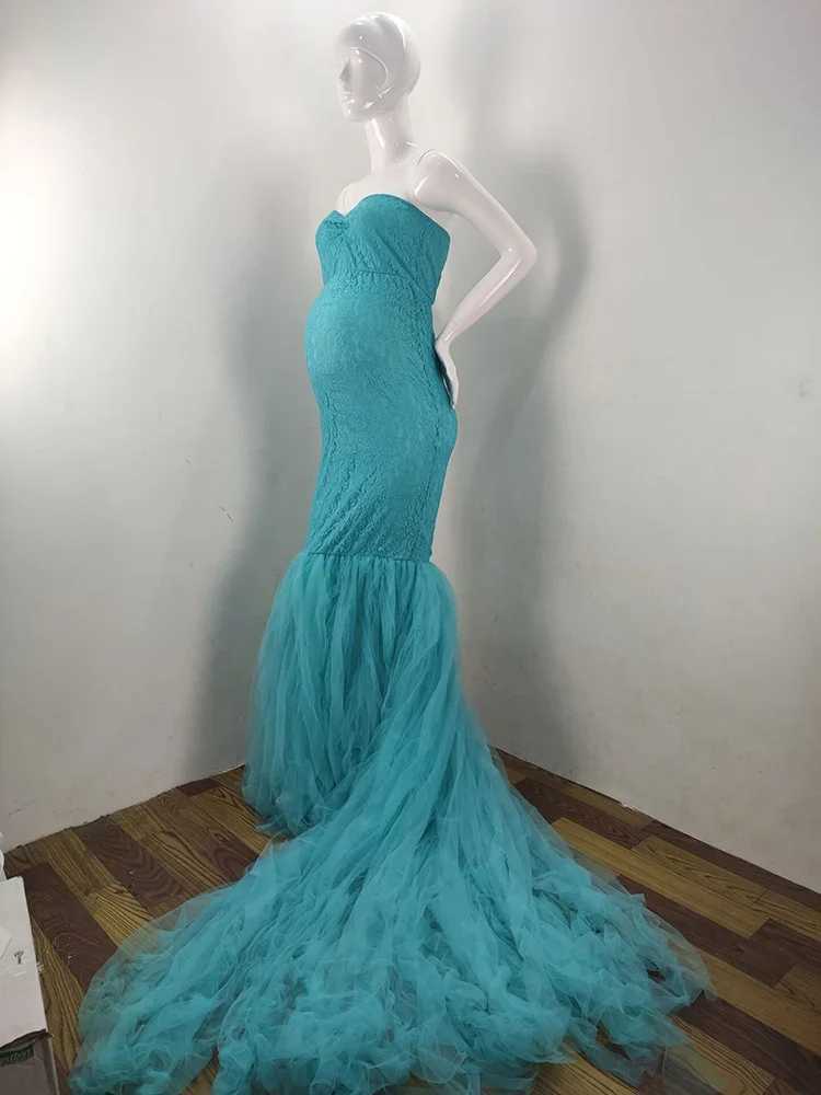 Maternity Dresses Maternitys Short Sleeve Gown Lace Maxi Dress Pregnant Women Clothes Photography Pregnancy for Photo Sh H250212RNJ4