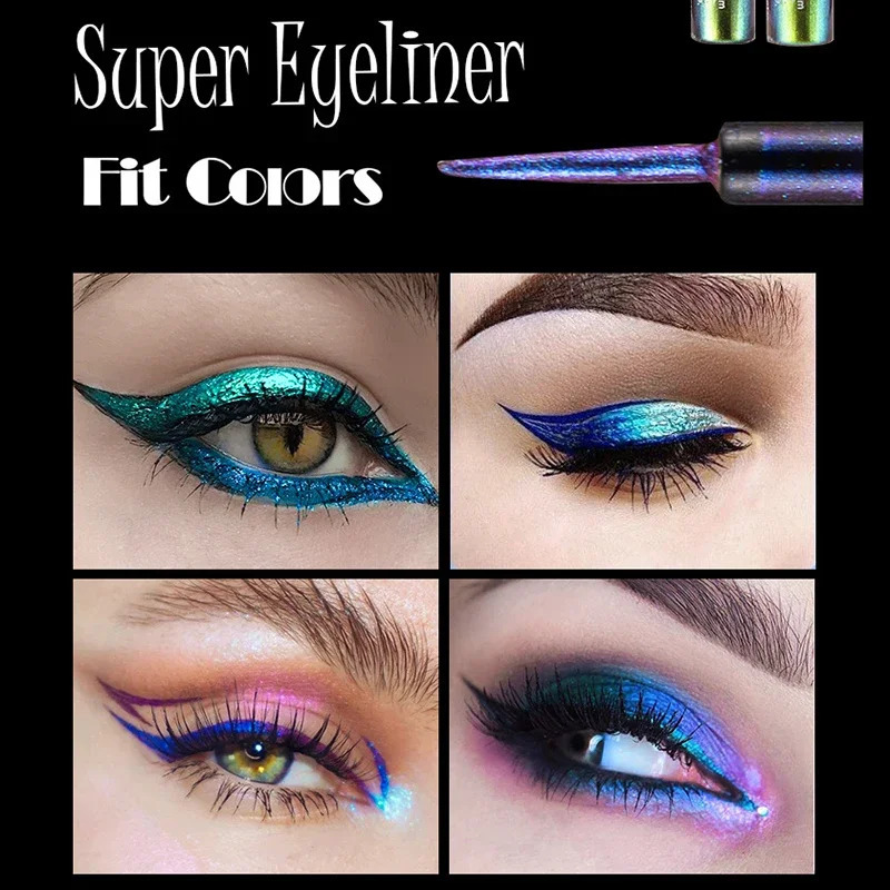 Chameleons Eyeliner Liquid Pearl Gloss Shiny Metallic Eyeshadow Liner Multi Chrome Color Aurora Eye Makeup Glitter Pigment 250113