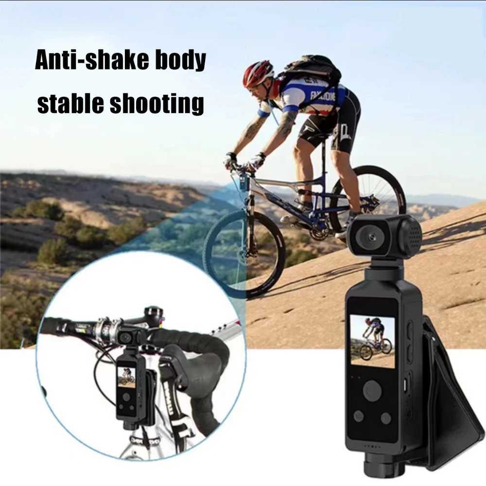 4K HD Sports Camera Handheld Pan Tilt 270 Degree Lens Rotation Vlog Outdoor Riding Diving Portable Helmet Anti-shake Camera X250210