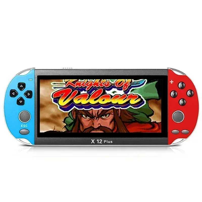 X12 Plus Handheld Video Game Console 7inch IPS Sn 16G Retro 10000+Classic Games 4K HD Game Machine For PSP FC GBA NESXJ250211