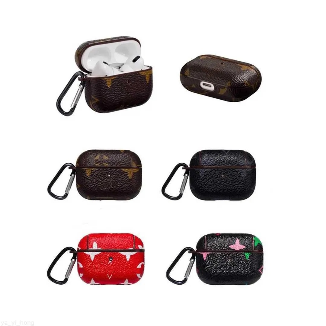 Classic AirPods 1 2 3 Pro Cases Luxury LU Leather AirPods Case AirPods1 AirPods2 AirPods3 AirPodspro With Box Packing Drop