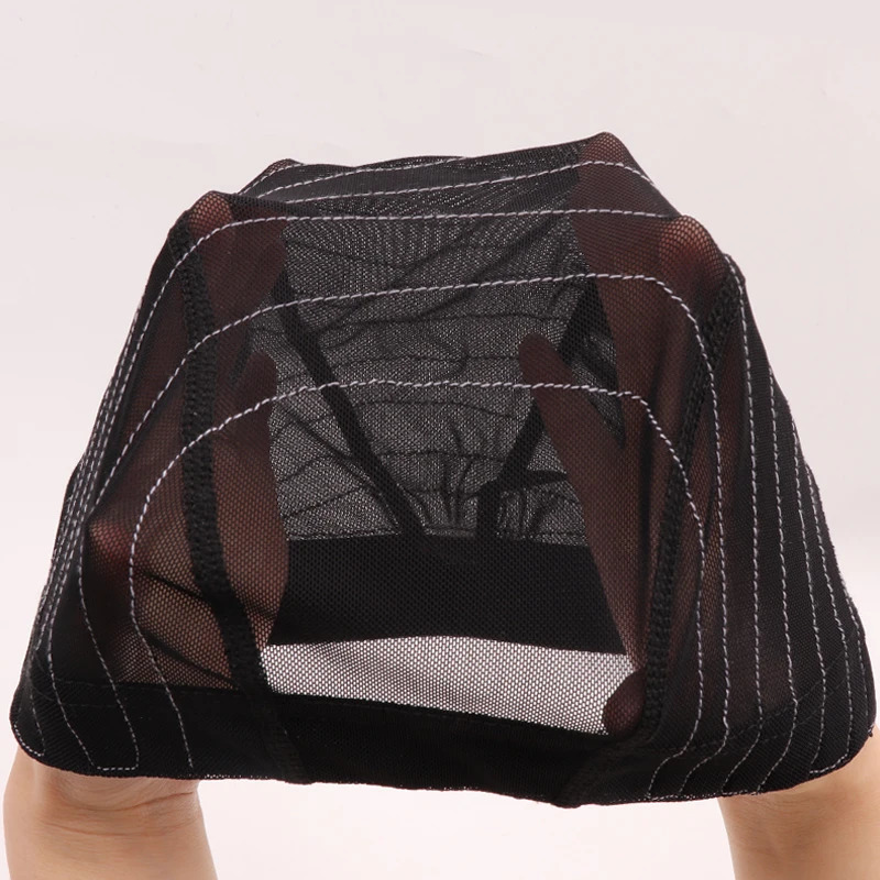 Wig Cap With Belt For Making Wigs Mesh Dome Cap Glueless Mesh Cap With Line For Beginner Hairnet For Making 4*4 13*4 Lace Wigs 250113