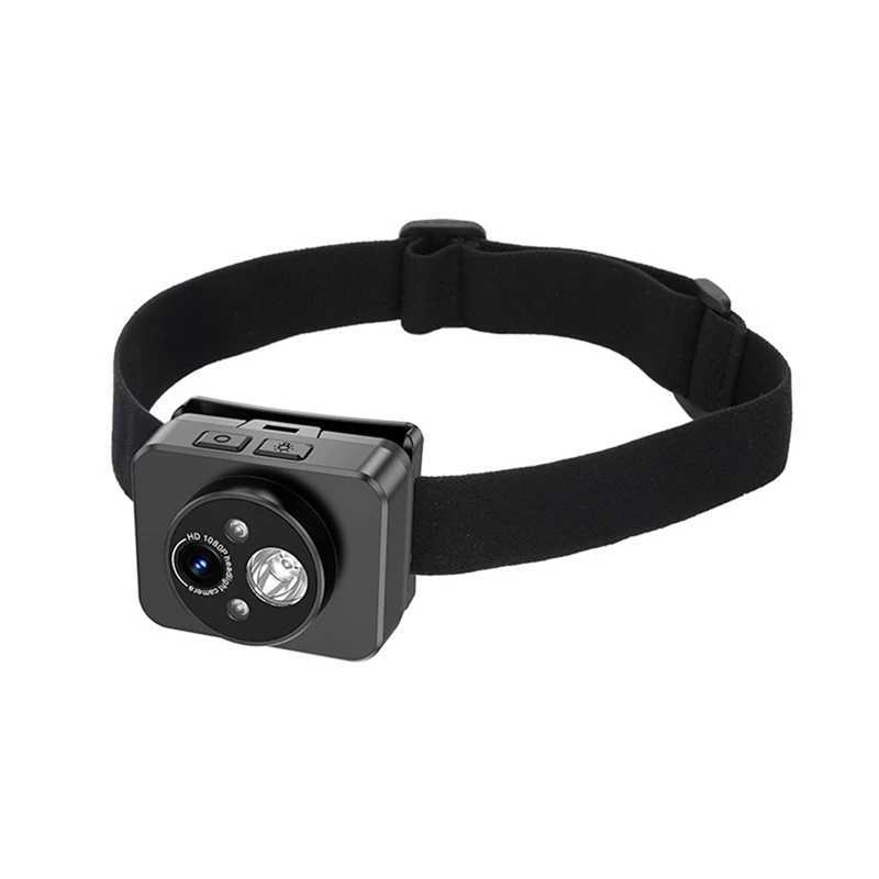 Smart Home Security System Head-Mounted Sports Camera HD PTZ Anti-Shake Camera Short Video Cycling Outdoor Video Recorder Vlog Recorder z250213