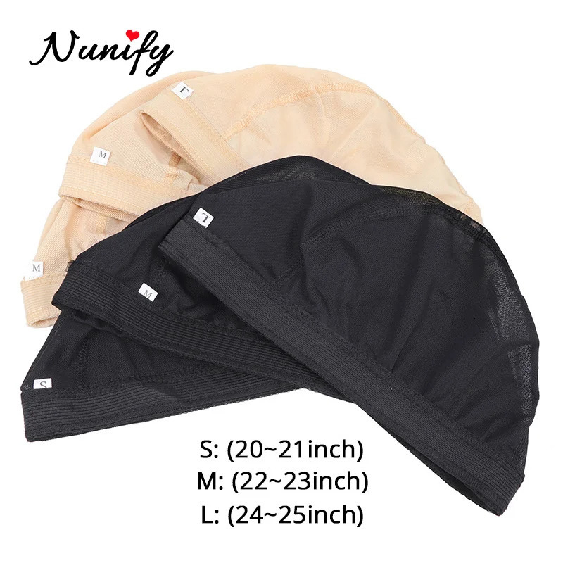 Nunify SML Spandex Mesh Dome Wig Cap Easier Sew In Hair Stretchable Weaving Cap Weaving Wig Cap Stretchable Hairnets 250113