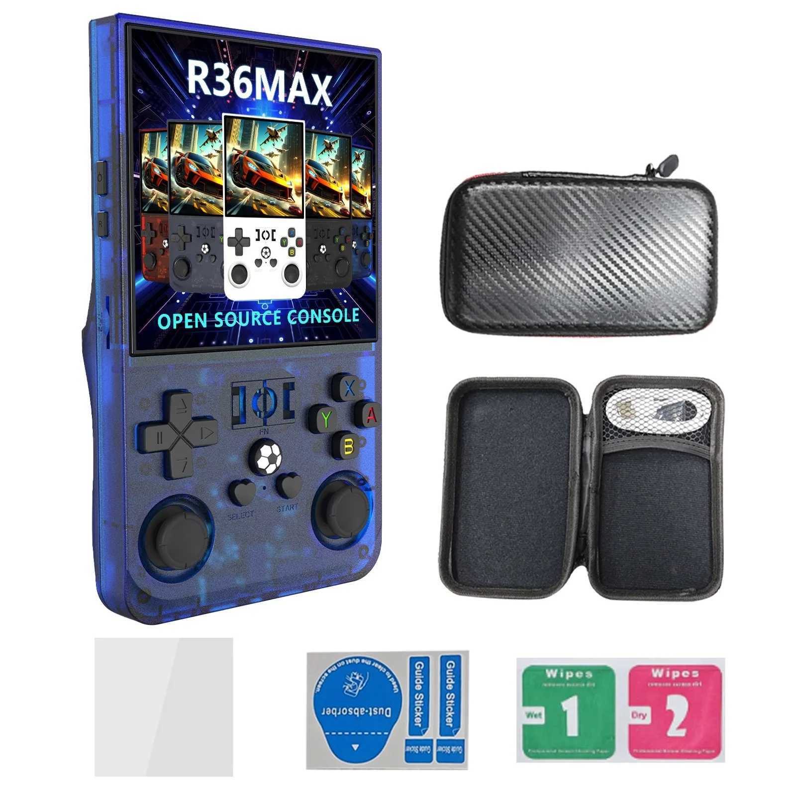 Retro Handheld Game Console R36 MAX 4.0-inch Big SnPortable Pocket Video Player 15000+Games Linux SystemXJ250314