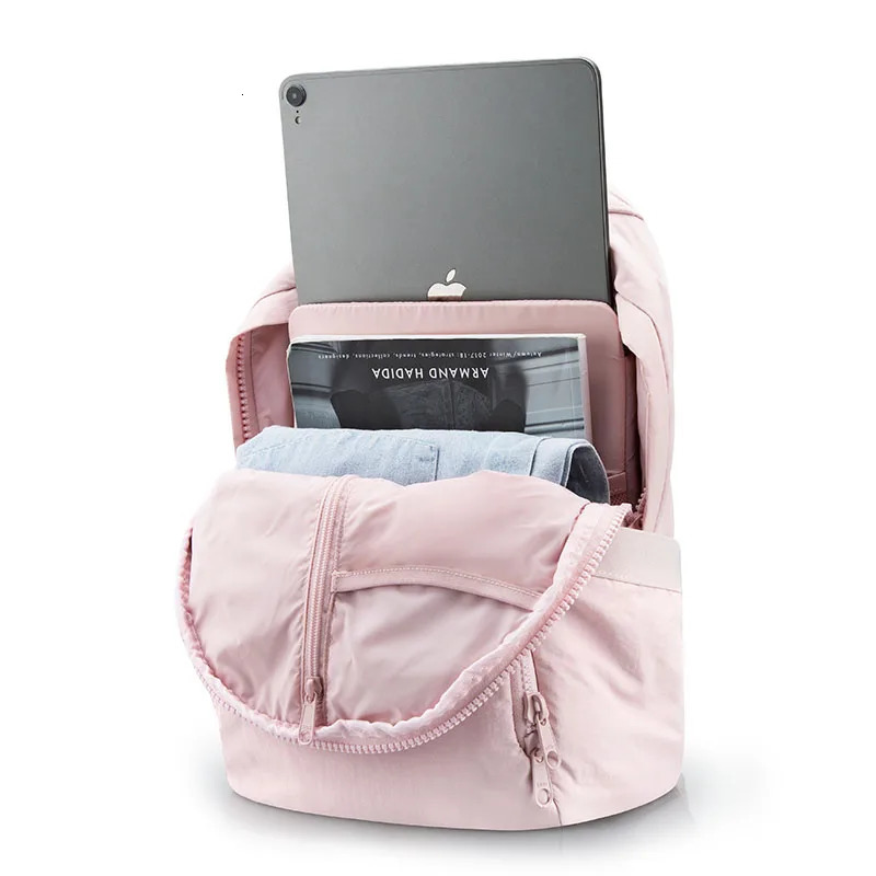 BAGSMART Cute Women Backpack Nylon School Bag Anti Theft 13.3 Inch Laptop Backpacks Travel Waterproof Small Kawaii Bag 250207