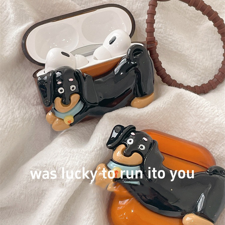 Brown Sausage Dog Suitable 1 2 Protective Cover 3 Pro Earphone Cover Earphone Case