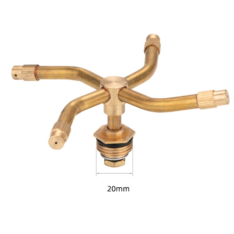 Automatic Copper Sprinkler System with Three-Point Spray Design - Ideal for Lawns & Garden Irrigation