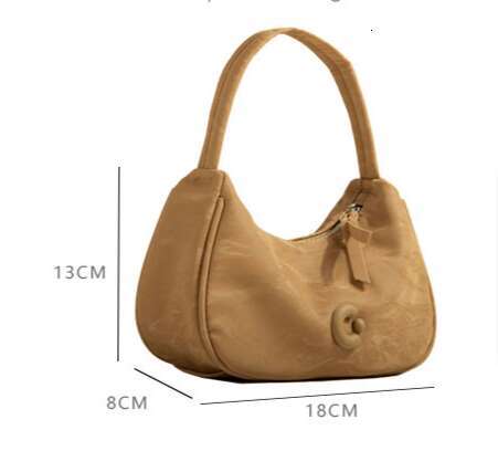 Women's Bags Non pool women's work niche single shoulder crescent bag