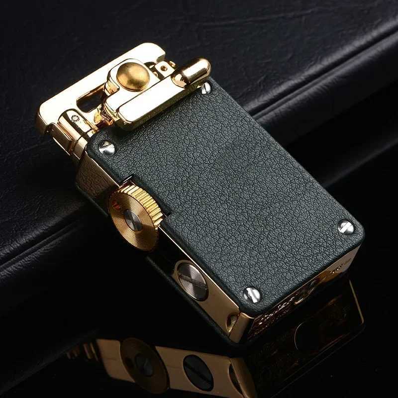 new CHIEF Kerosene Lighter Light Luxury Rocker Ejection Ignition Mechanical Personali Mens Business Gift Collectible Y250210 W260202