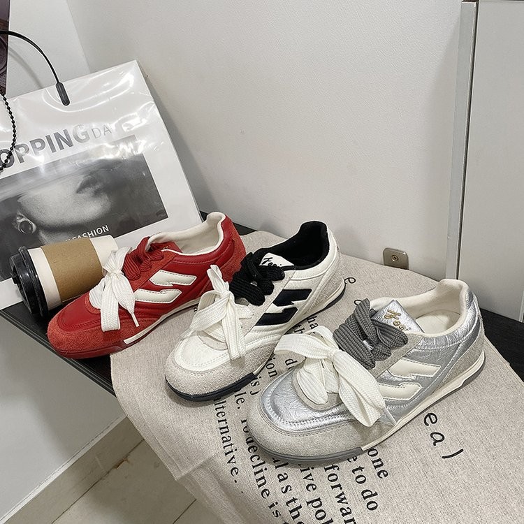 2025 free shipping shoes for womens designer shoes sliver red white casual shoes outdoor sneakers sport shoes size 35-40