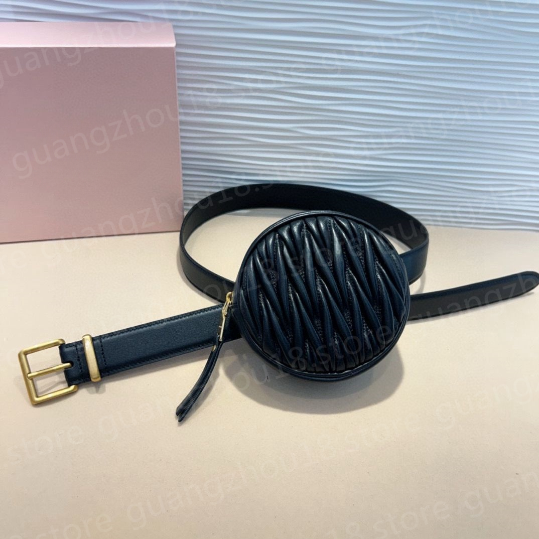 (go off picture not the description) Fashion Designer Leather Belts with Small Purse Women Men 3cm Width Luxury Waist Band Festival Gifts 30462