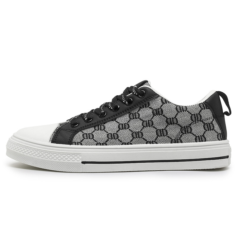Men's spring sneakers Men's fashion shoes Casual couple student Korean lace-up low top board shoes 2025