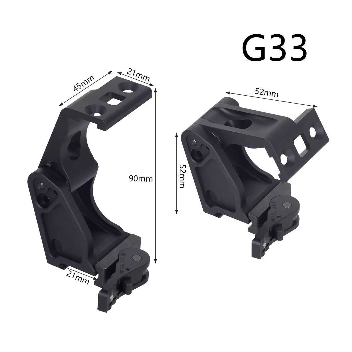 Tactical Unity Fast Optics Riser Mount For G43 G33 AP 3X 6X Magnifier Airsoft Weapon Rifle 558 Holographic Red Dot Scope HuntingW250211