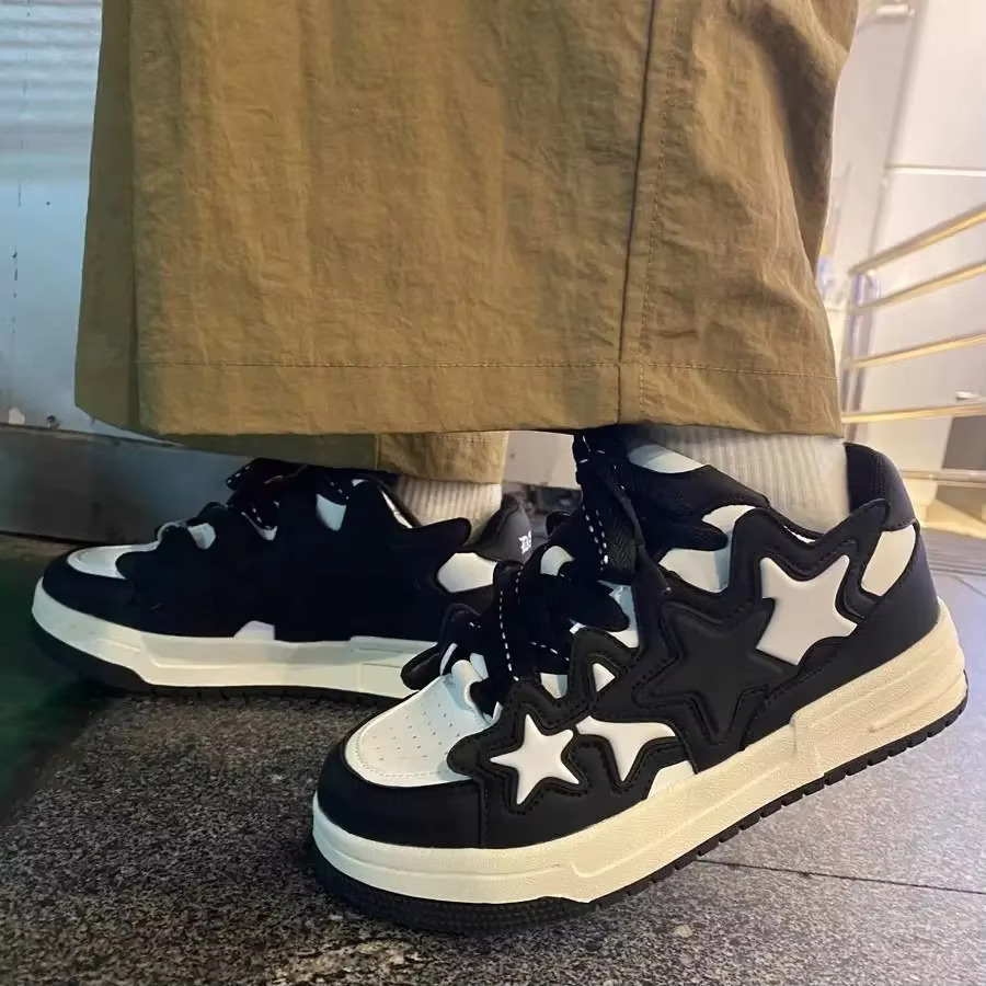 Men's And Women's Plus Size 41 42 Women's Designer Casual Star Thick Soled Sports Shoes Women's Thick Soled Sports Bread Shoes Ska