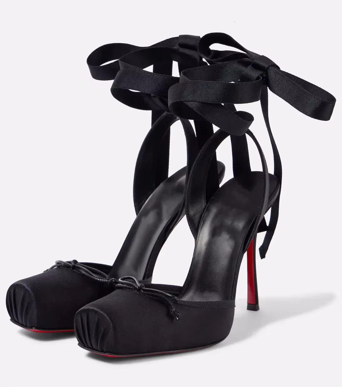 2025 Women's New Summer Square Satin Heel Sandals With Ankle Strap, Fashionable Party And Banquet Ballet High Heels