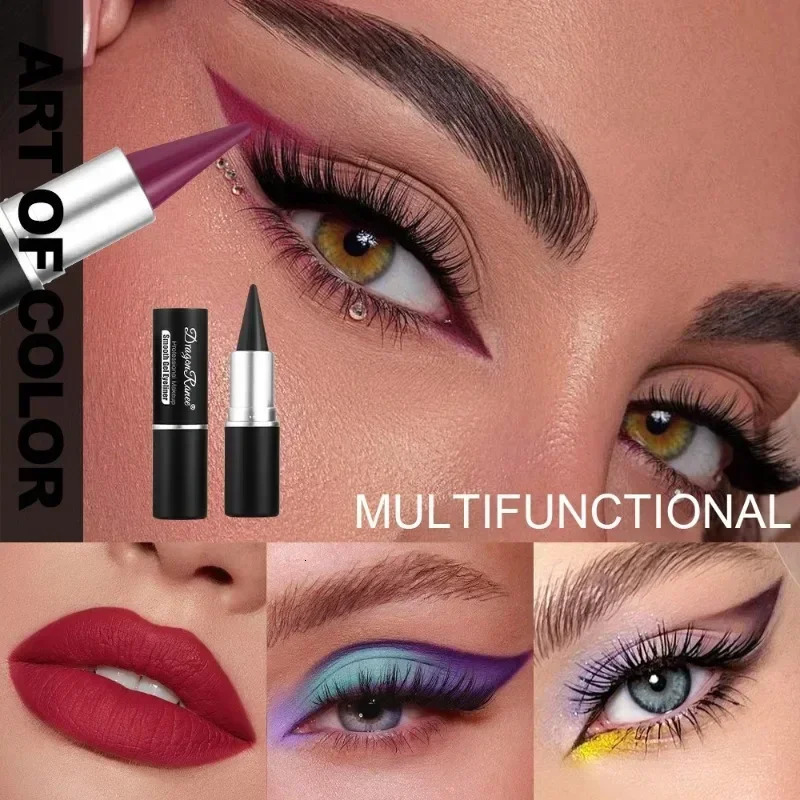 Creamy Texture Eyeliner Black Red Matte Easy Coloring Sweatproof High Pigment Eyeliner Pencil Daily Makeup Accessories for Women 250113