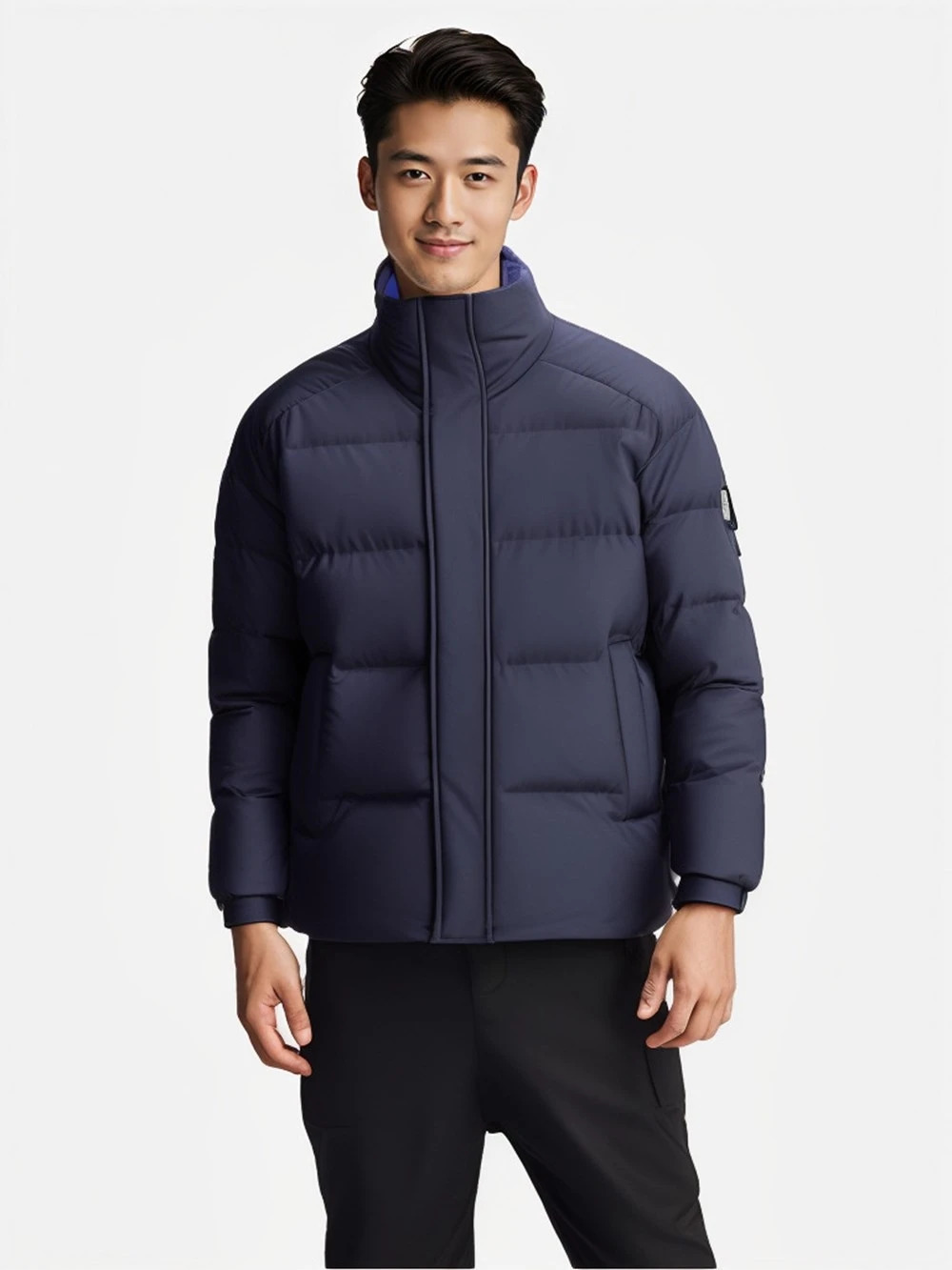 VPG Short Down Jacket Men Winter Windproof Lightweight Warm Travel Camping Coats Mens 250109Z