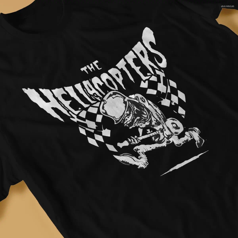 Men's T Shirts Band Men Shirt Hellacopters Funny Tees Short Sleeve Round Neck T-Shirts Cotton Graphic Printed Clothes