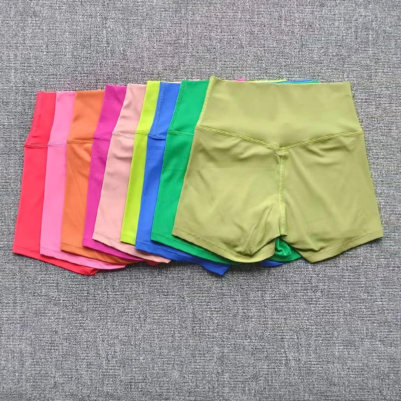 Yoga Shorts Women Fitness Shorts Running Cycling Shorts Breathable High Waist Fitness Tight Shorts Cycling Workout Gym Shorts 250210