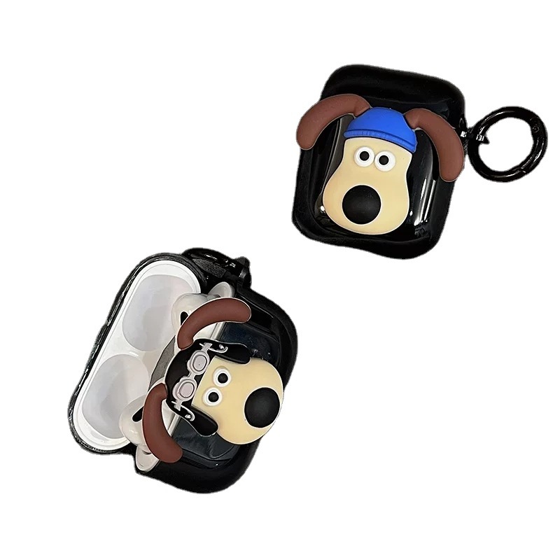 Cute 3D Headmaster Dog Suitable Pro2 Protective Cover Bluetooth 3 1 2 Earphone Case